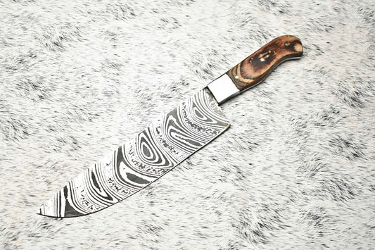 Cutlery Salvation Handmade Damascus Blade Kitchen Full Tang Chef Knife – 13" Premium Forged Steel 