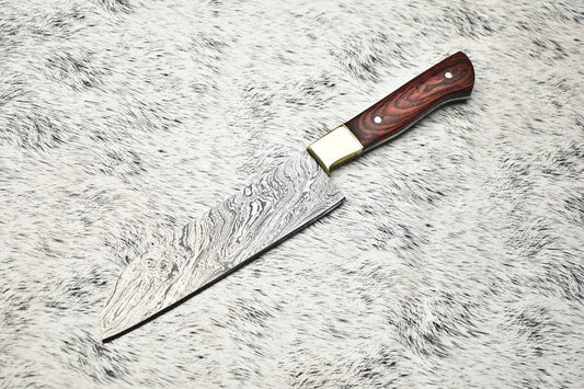 Cutlery Salvation Handmade Damascus Steel Full Tang Chef Knife – 11" Professional Kitchen Blade

