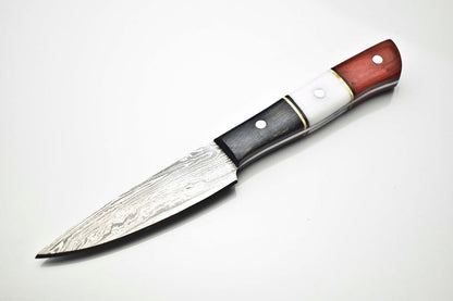 Cutlery Salvation Handmade Damascus Steel Full Tang Chef Knife – 7" Professional Kitchen Blade