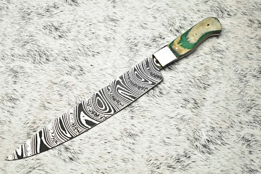 Cutlery Salvation Handmade Damascus Steel Full Tang Kitchen Chef Knife