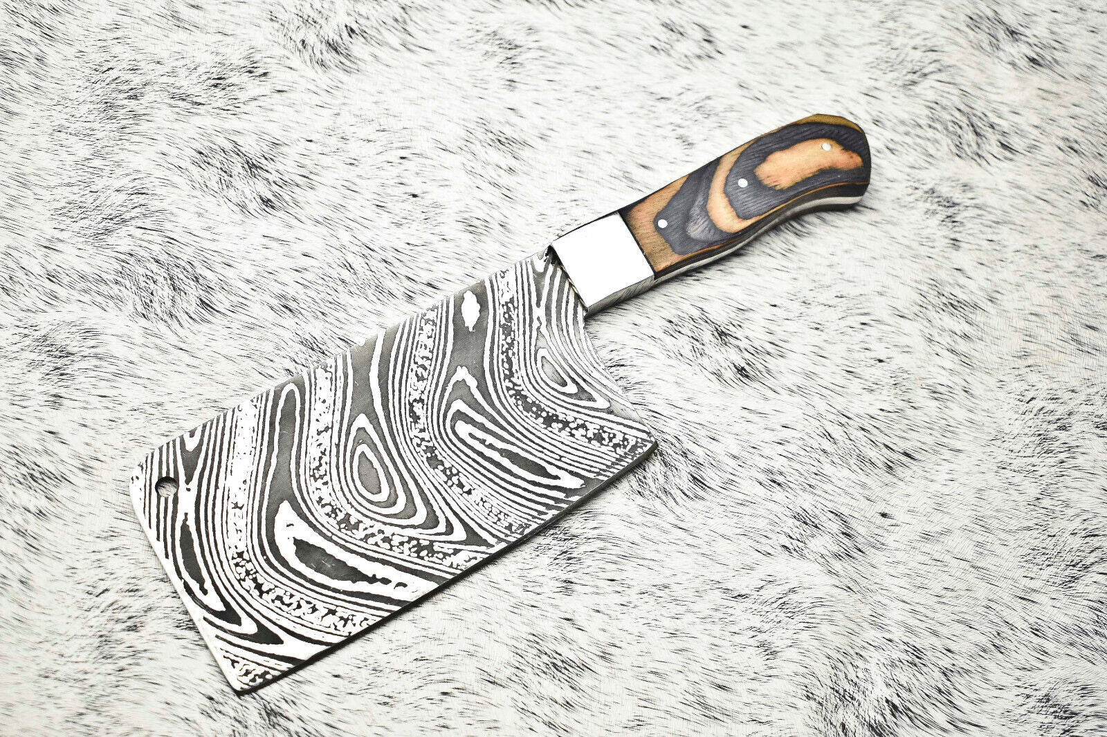 Cutlery Salvation Handmade Damascus Steel Full Tang Kitchen Chef Knife – 10.5" Blade
