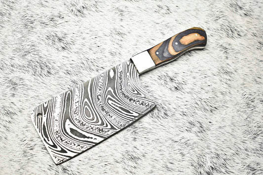 Cutlery Salvation Handmade Damascus Steel Full Tang Kitchen Chef Knife – 10.5" Blade

