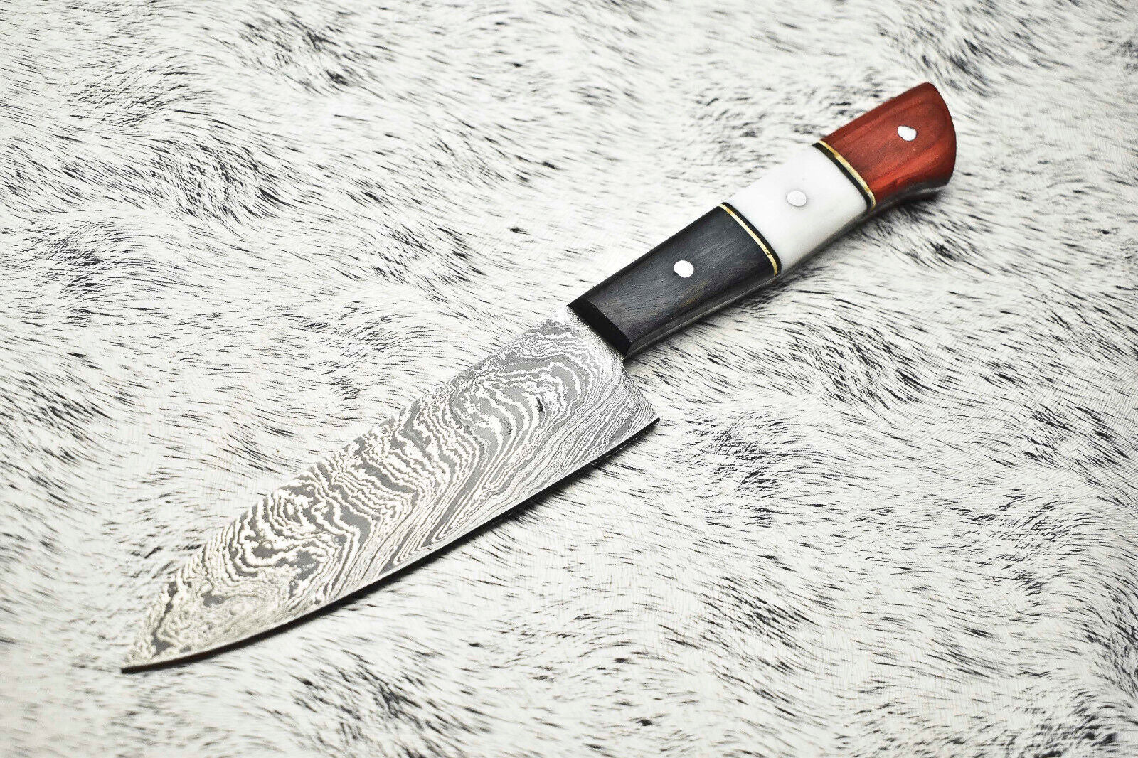 Cutlery Salvation Handmade Damascus Steel Full Tang Kitchen Chef Knife – 10" Blade, Oil Tempered 58-60 HRC