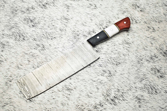 Cutlery Salvation Handmade Damascus Steel Full Tang Kitchen Chef Knife – 11" Blade