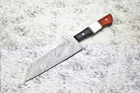 Cutlery Salvation Handmade Damascus Steel Kitchen Full Tang Chef Knife – 384 Layer Forged Blade

