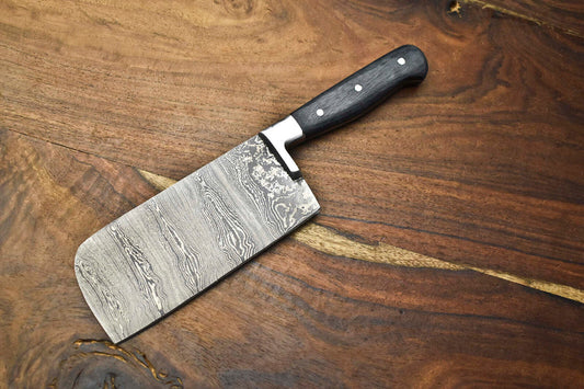  Damascus Chef Knife – Full Tang Custom Steel Blade Kitchen & Outdoor Sport Knife