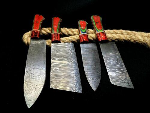 Damascus Chef Knife Set – Premium Damascus Hardwood Kitchen Knife Set with Sheath