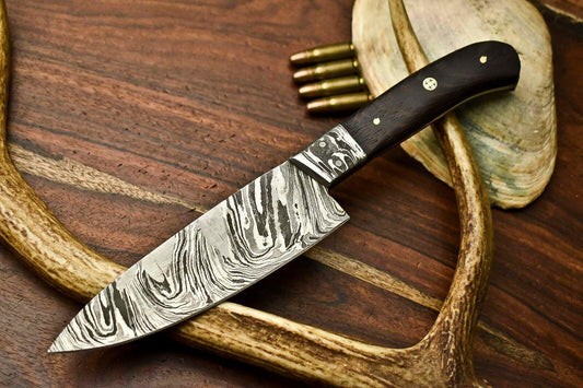  Handmade  Damascus Steel Chef Knife  Full Tang Kitchen Knife With Wood Handle