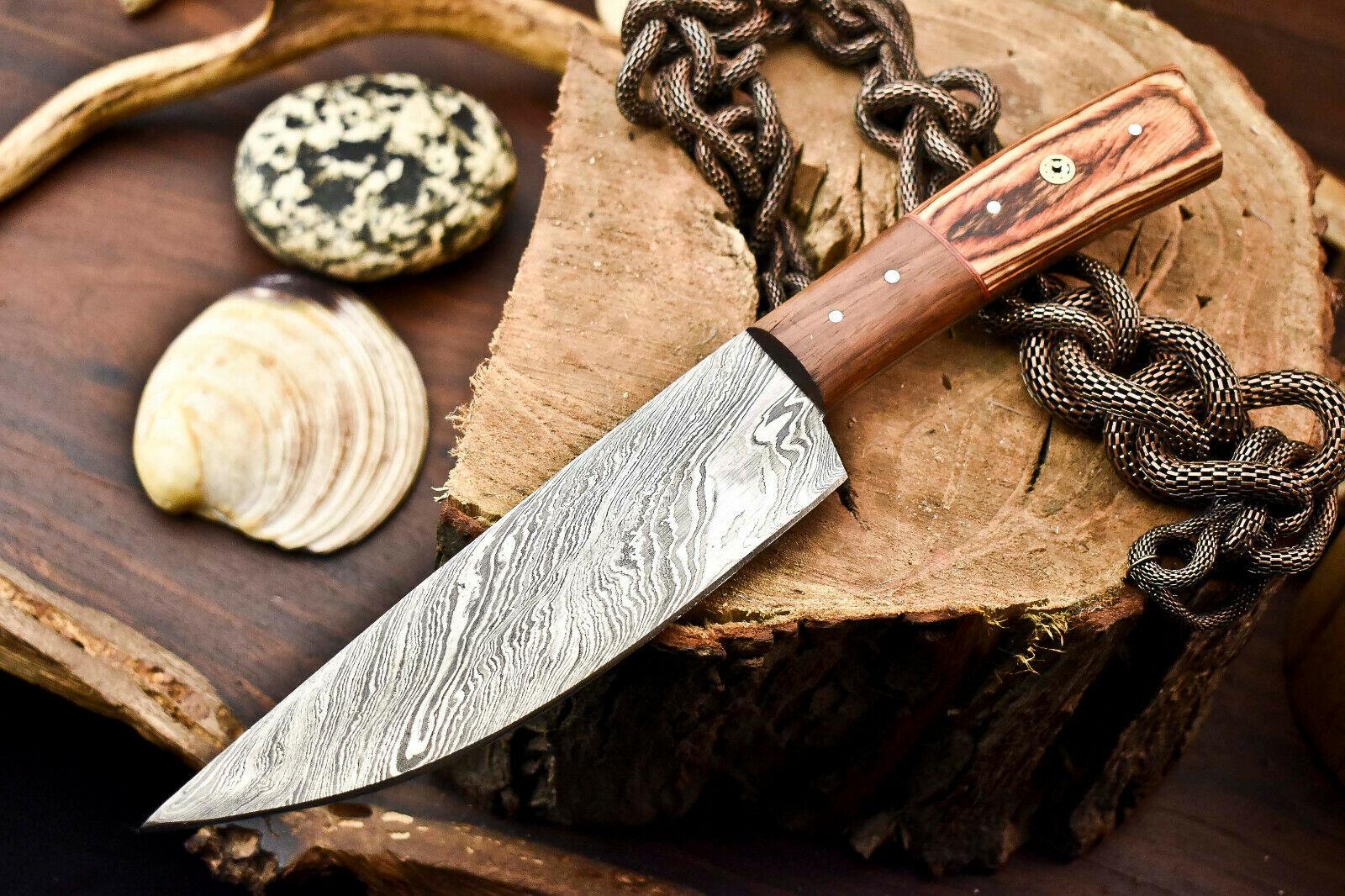Handmade Damascus Steel Chef Knife  with Pakka Wood Handle 12" Damascus Chef Knife