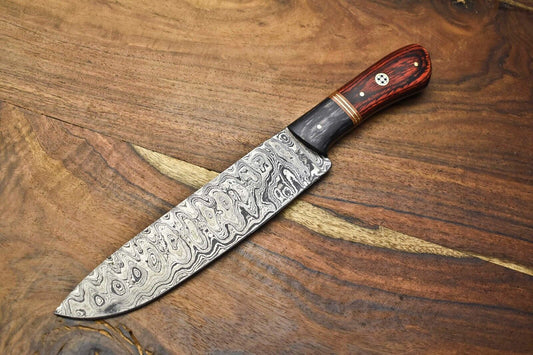 Exclusive Handmade Damascus Steel Full Tang Chef Knife – Rare Artisan Blade