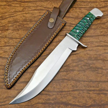 Extreme Outdoor D2 Bowie Knife | 13-Inch Full Tang with Pakka Wood Handle