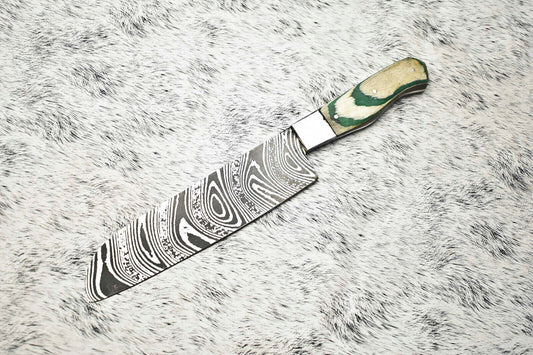 Fine Custom Handmade Damascus Steel Blade Chef Knife Full Tang Sport Knife