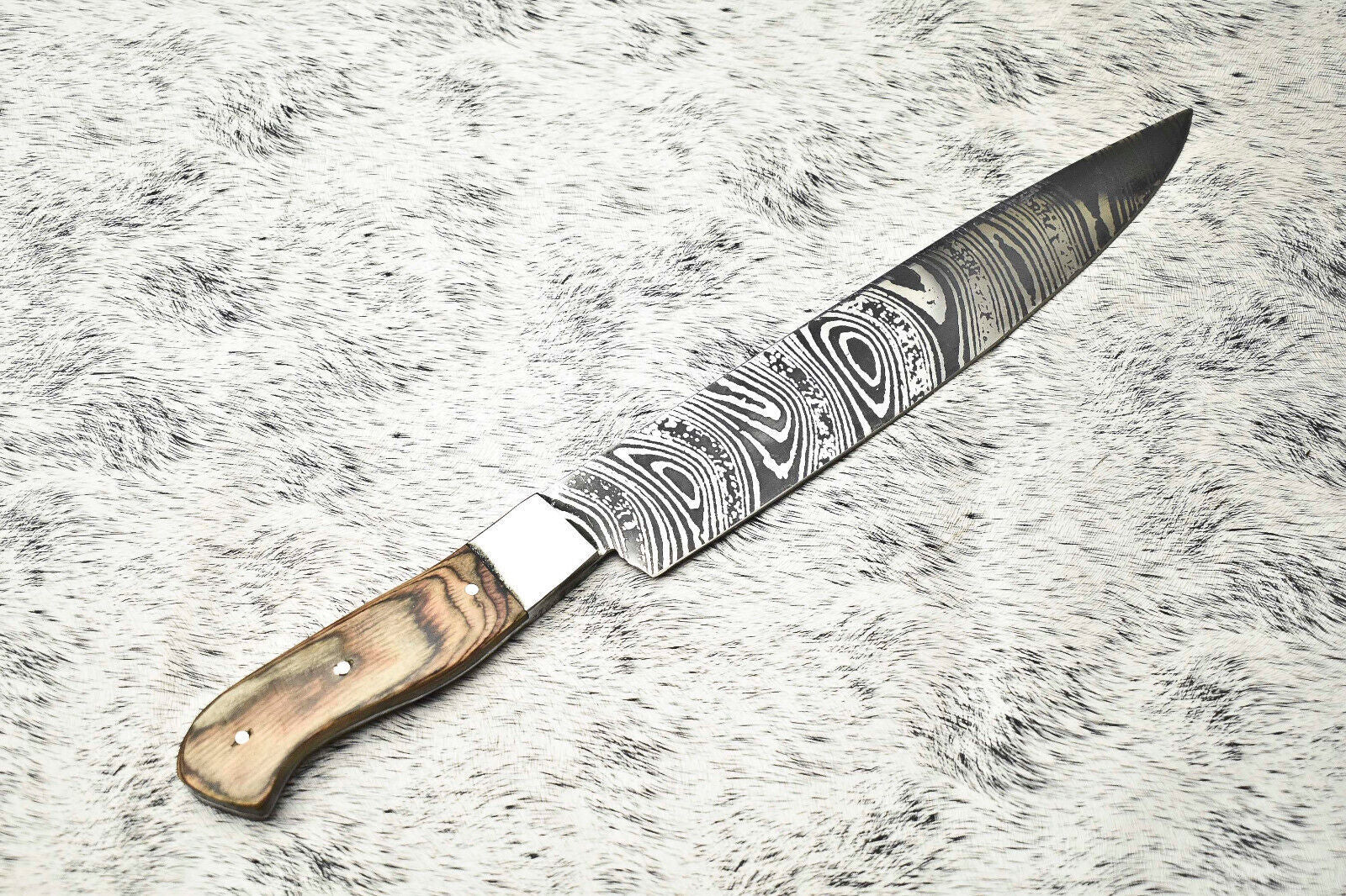 Fine Custom Handmade Damascus Steel Blade Chef Knife – Full Tang Sport Knife, Durable and Sharp

