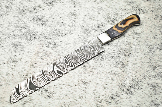 Fine Handmade Damascus Steel Blade Chef Knife – Full Tang Sport Knife