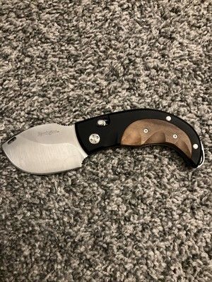 G10S Skinner Knife – Stainless Steel Spey Point Blade with Wood Handle