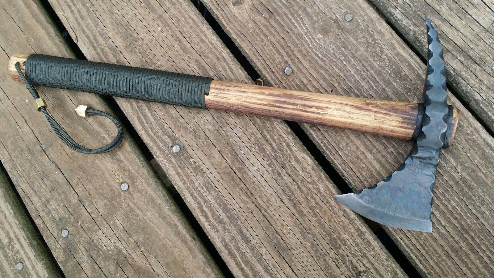 Hand-Forged Combat Spike Skull Crusher Tomahawk | Viking Axe
