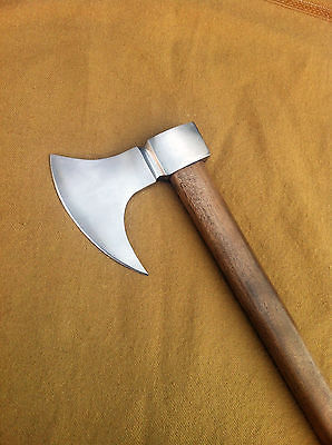 Hand Forged 5160 Spring Steel Viking Long Bearded Axe Viking Axe & Steel Axe W/Sheath