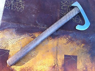 Hand Forged 5160 Spring Steel Viking Short Bearded Hammer Axe