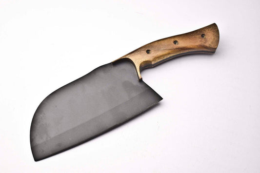 Hand Forged Damascus Steel Chef Knife with Full Tang and Hard Wood Handle