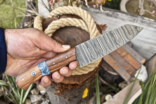Hand Forged Damascus Steel Chef Knife with Hard Wood Handle – Best Selling