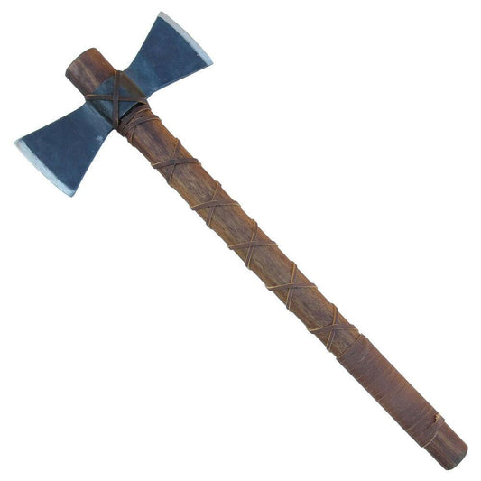 Hand Forged Fury of Atla Double-Headed Viking Battle Axe – Outdoor & Collector’s Edition