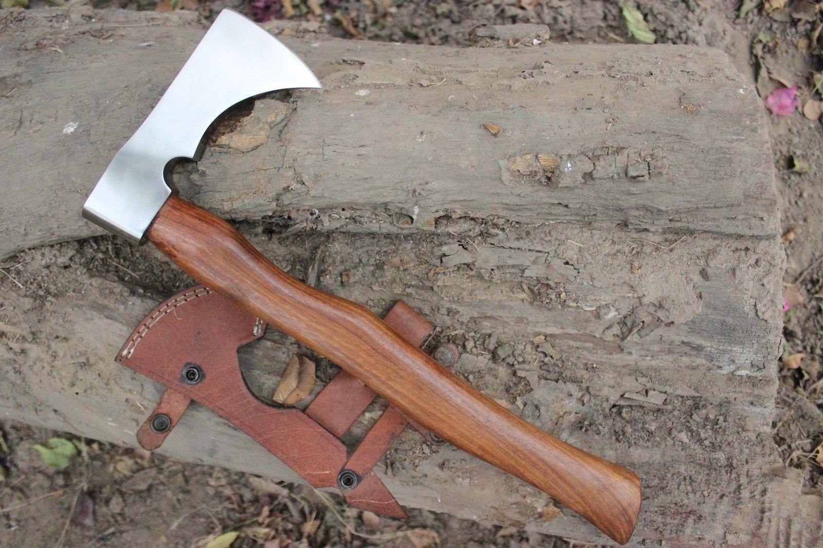 Hand Forged Steel Viking Tactical Tomahawk Axe Steel Axe Viking Axe for Sale with Walnut Handle