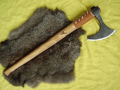 Hand Forged Viking Bearded Tomahawk Axe Ragnar Style Bushcraft Hatchet Steel Axe & Viking Axe