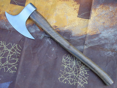 Hand Forged Viking Tomahawk Steel Axe & Viking Axe for Sale With Wood Handle & Sheath