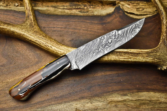 Handmade 12" Damascus Steel Chef Knife Full Tang Kitchen Knife Hand Forged Blade
