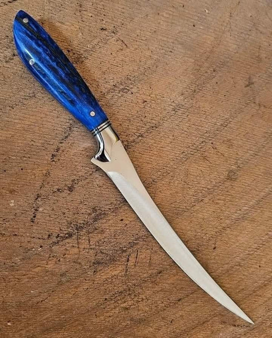 Handmade Best Fillet Knife D2 Steel Fillet Knife Handle Steel Guard And Sheet Fish Fillet Knife