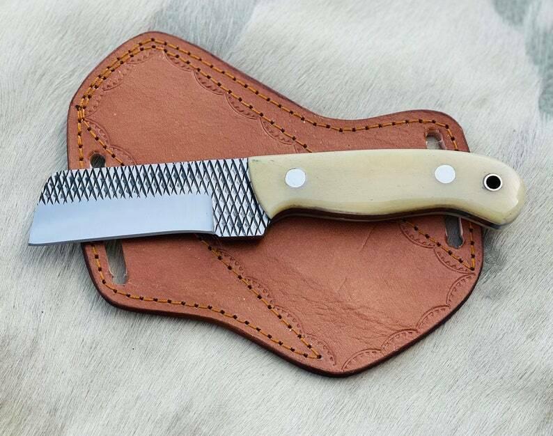 Handmade Cowboy Bull Cutter Knife Custom Bull Cutter Knife Best Bull Cutter Knife W/Sheath