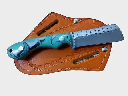 Handmade Custom Farrier Rasp Steel & Resin Handle Cowboy Knife Bull Cutter Knife Best Bull Cutter Knife
