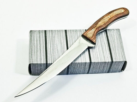 Handmade D2 Steel Blade Best Fillet Knife Sharp Fillet Knife Full Tang Knife W/Sheath 