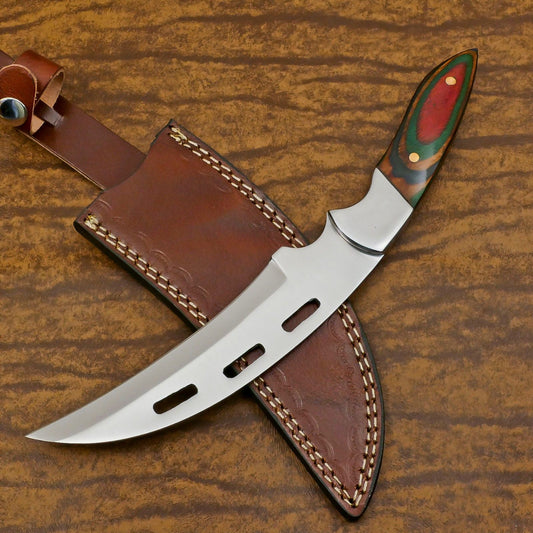 Handmade D2 Steel Full Tang Bowie Knife | 12" Hunting & Sport Blade