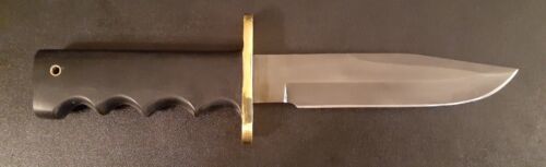 Handmade D2 Steel Hunting Bowie Knife with Micarta Handle
