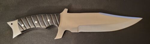 Handmade D2 Steel Tactical Bowie Knife with Micarta Handle – Full Tang Hunting & Survival Knife