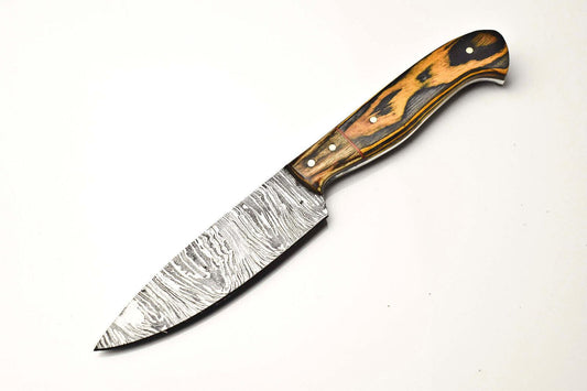 Handmade Damascus Blade Chef Knife – Full Tang, Sharp & Durable