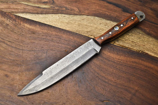 Handmade Damascus Blade Kitchen Full Tang Chef Knife, Expertly Crafted for Precision and Durability