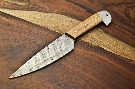 Handmade Damascus Blade Kitchen Full Tang Chef Knife – Premium High Carbon Steel