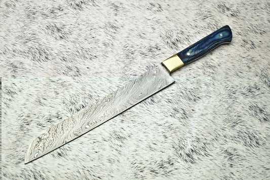 Handmade Damascus Steel Blade Chef Full Tang Kitchen Knife