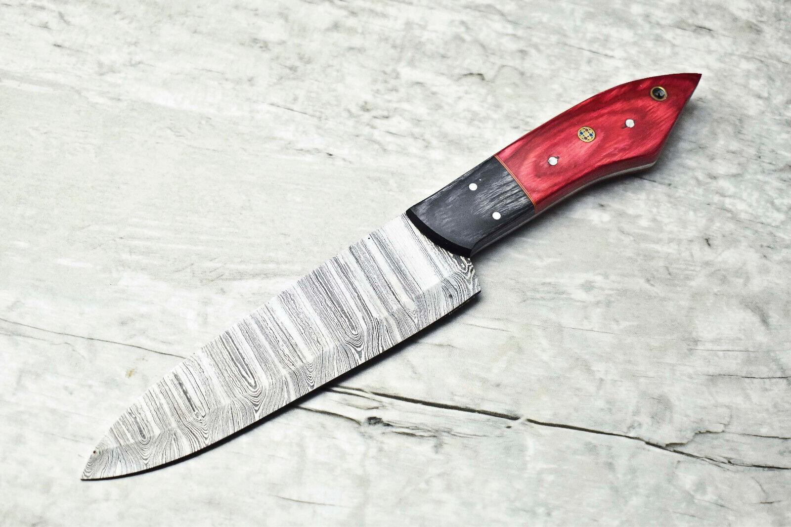 Handmade Damascus Steel Blade Chef Full Tang Knife – Premium Kitchen & Chef Knife