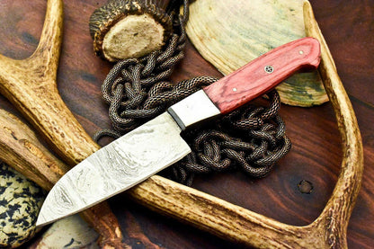 Handmade Damascus Steel Chef 9" Full Tang Pakkawood Handle  Damascus Chef Knife