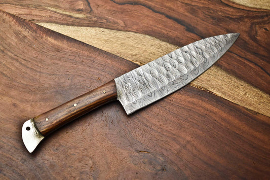 Handmade Damascus Steel Chef Knife – 13" Full Tang Kitchen Knife, 384-Layer Forged Blade