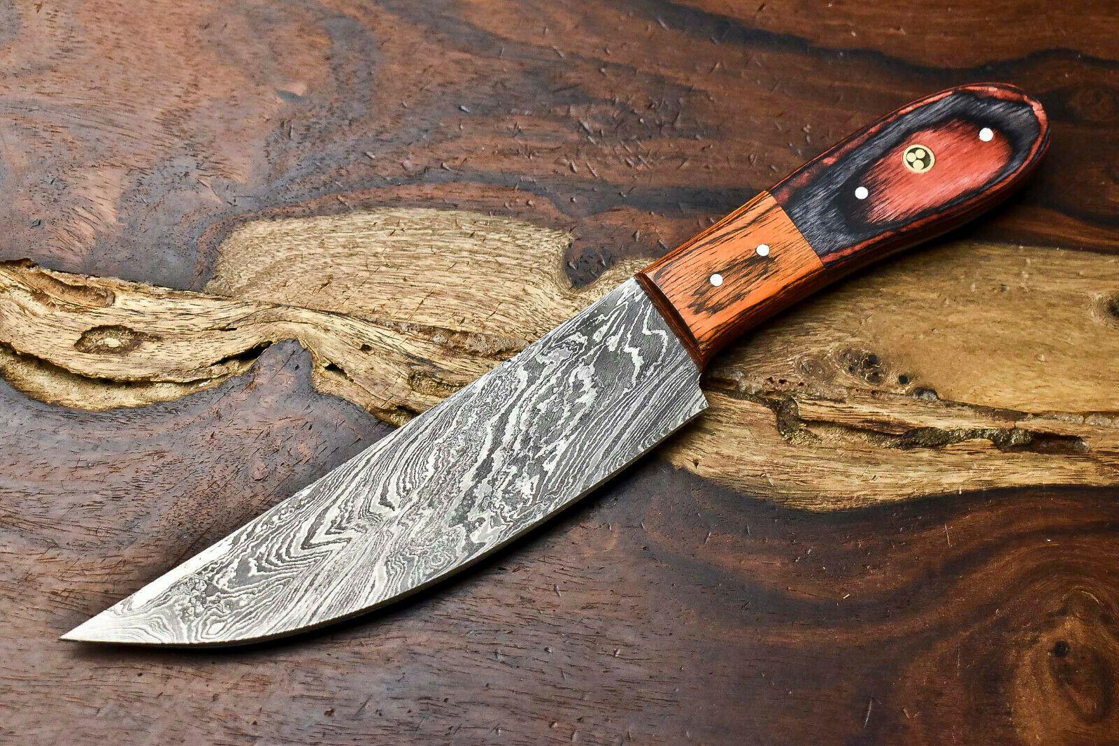  Handmade Damascus Steel Chef Knife  Best Damascus Chef Knife with Pakkawood Handle