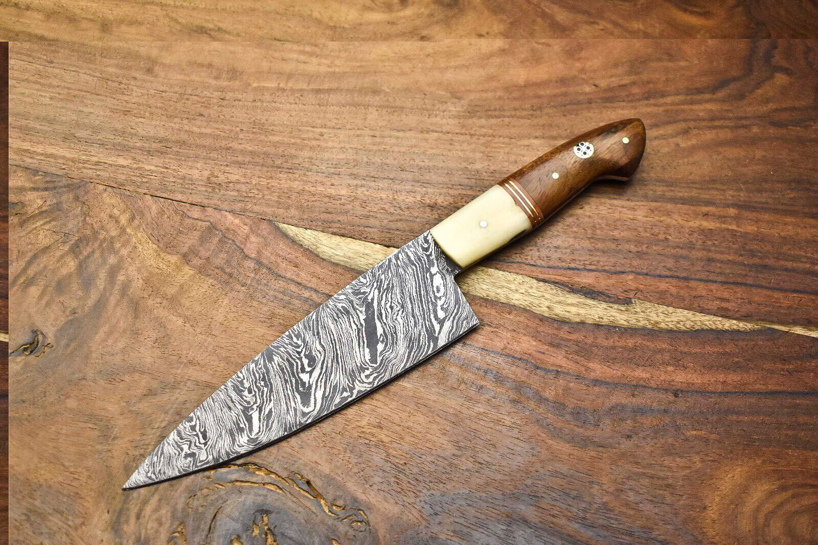 Handmade Damascus Steel Chef Knife – Full Tang Custom Sport Utility Blade