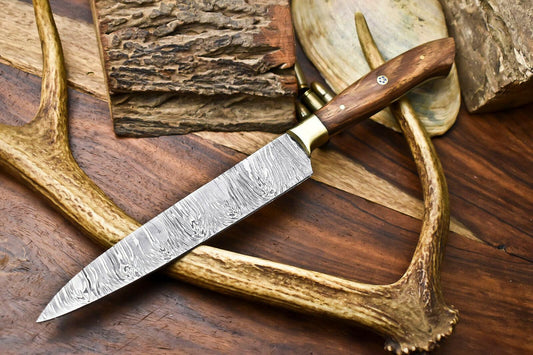 Handmade Damascus Steel Chef Knife – Full Tang Kitchen Blade