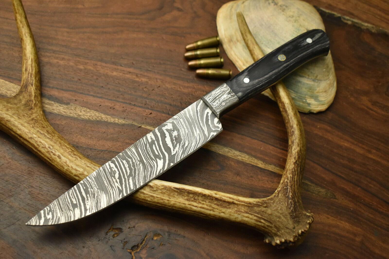 Handmade Damascus Steel Chef Knife – Full Tang Kitchen Knife – 384 Layers Forged Blade