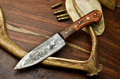 Handmade Damascus Steel Chef Knife  Full Tang Knife Handmade Premium  Wood Handle