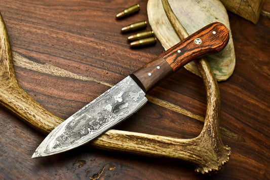Handmade Damascus Steel Chef Knife  Full Tang Knife Handmade Premium  Wood Handle