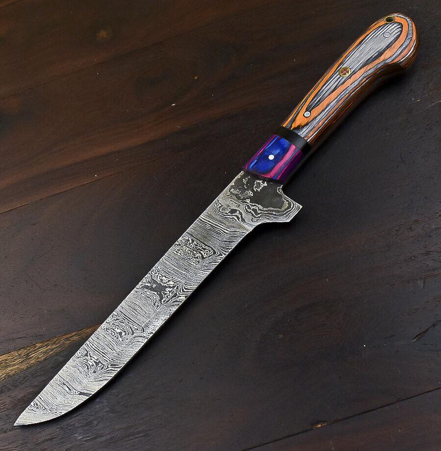 Handmade Damascus Steel Chef Knife  Wood Handle damascus cooking knife
